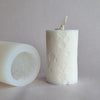 Pillar with flowers (5.5 x 9cm tall) Silicon Candle Mould