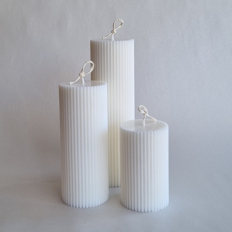 Fluted Round Column -6cm PVC Candle Mould