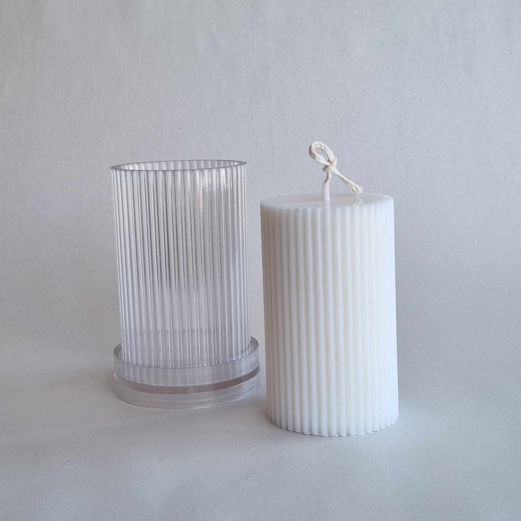 Fluted Round Column -6cm PVC Candle Mould