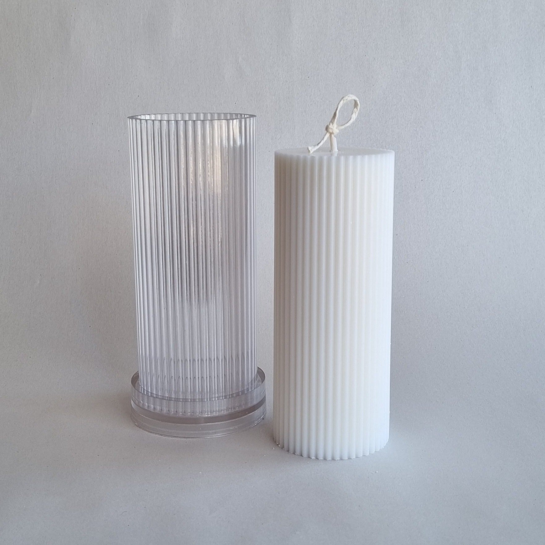 Fluted Round Column -6cm PVC Candle Mould