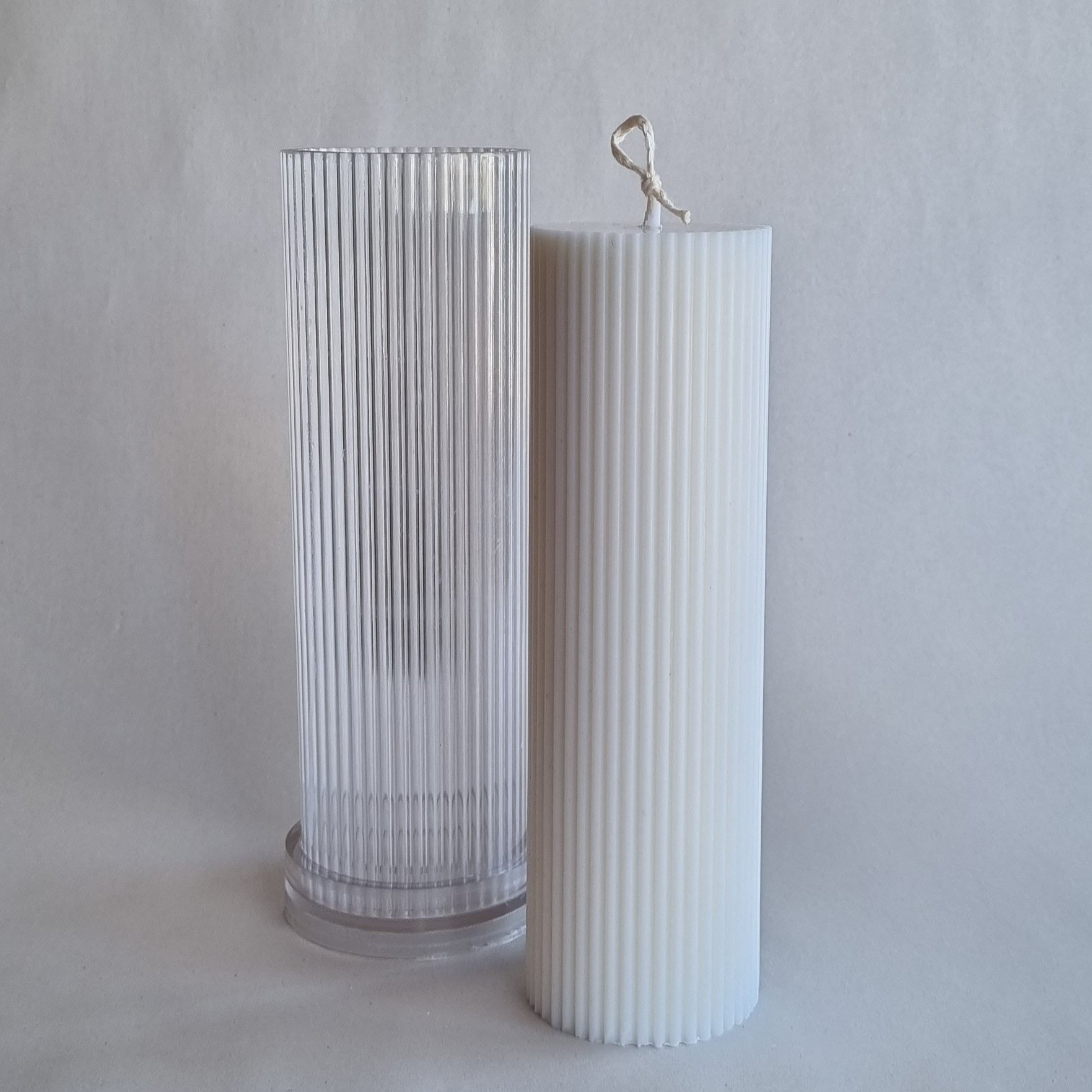 Fluted Round Column -6cm PVC Candle Mould