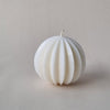 Ball, Fluted - Medium PVC Candle Mould