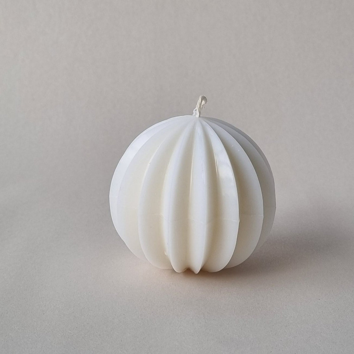 Fluted medium ball candle mould in PVC
