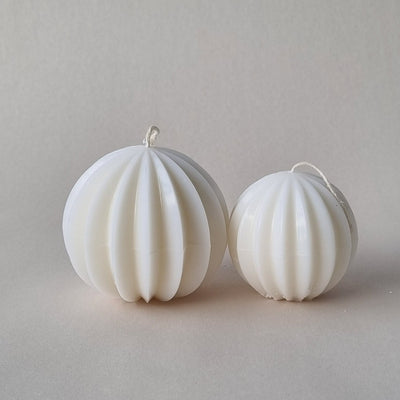 Ball, Fluted - Small PVC Candle Mould