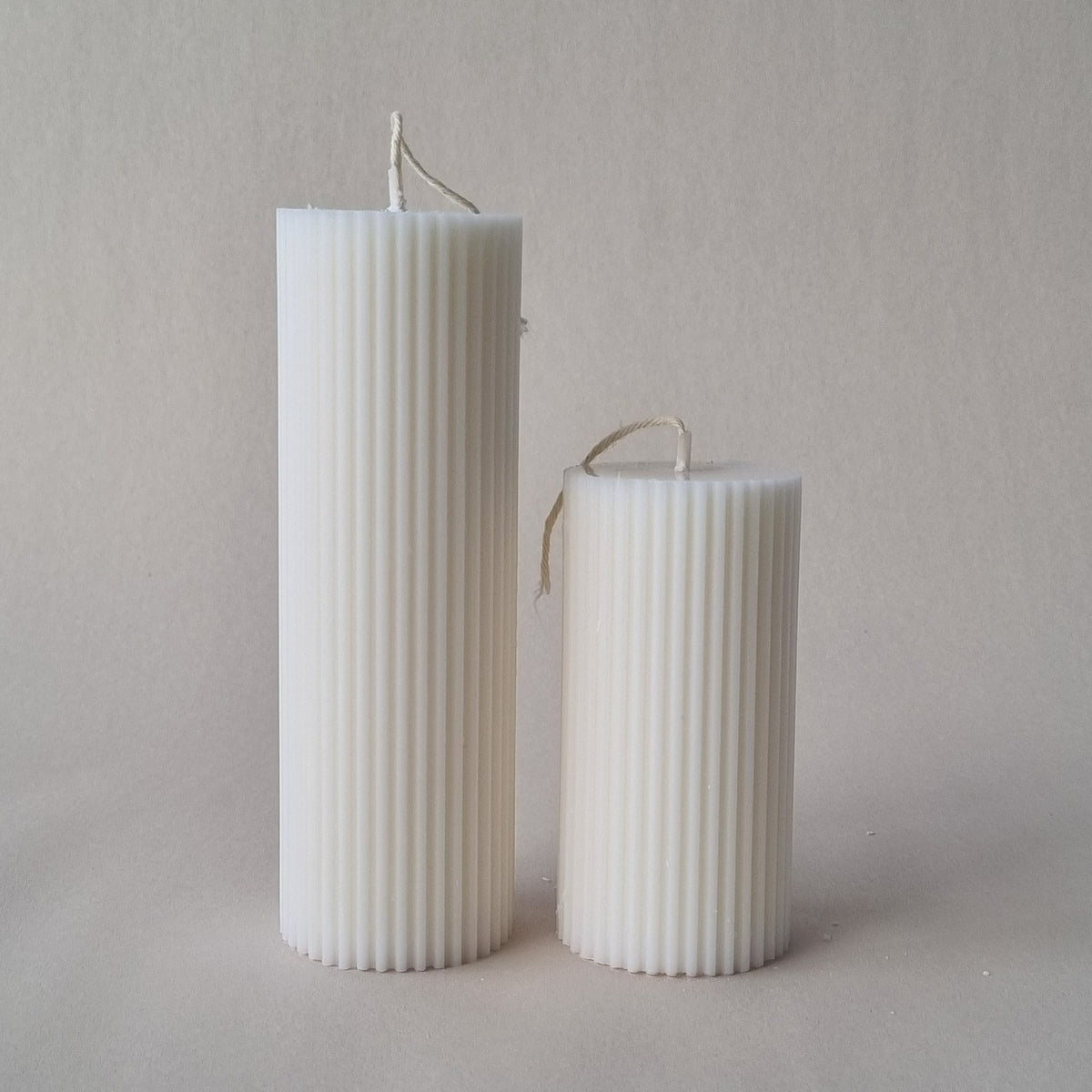 5cm fluted round column PVC candle mould for pillar designs