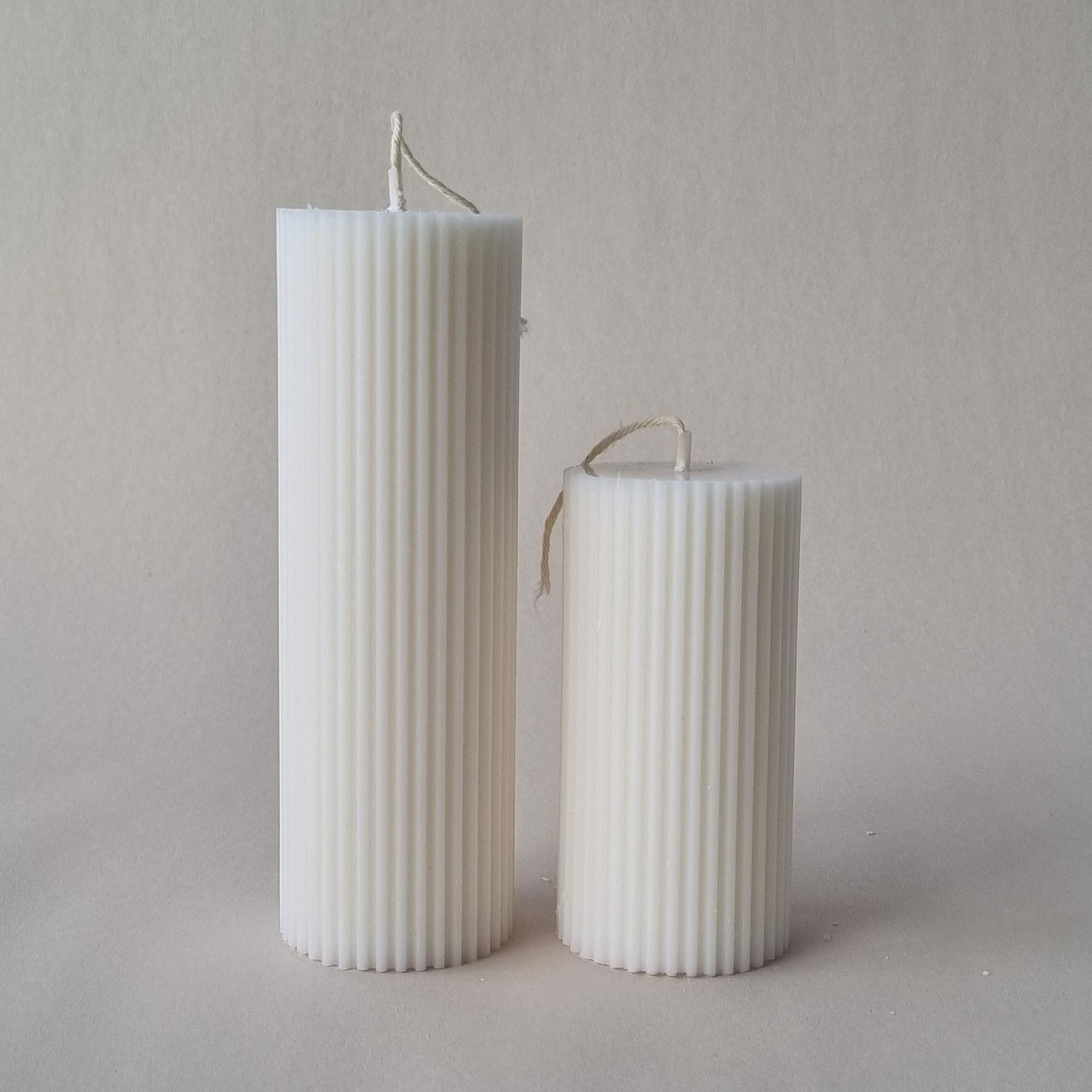 5cm fluted round column PVC candle mould for pillar designs