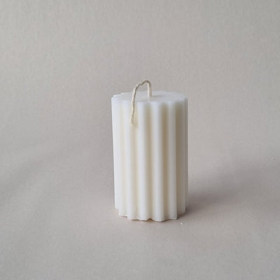 Wavey Fluted Column  Short PVC Candle Mould