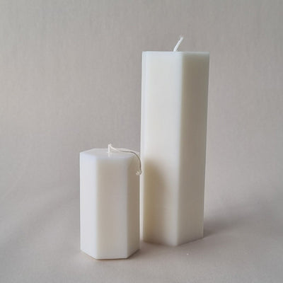 Hexagonal Column - Small PVC Candle Mould