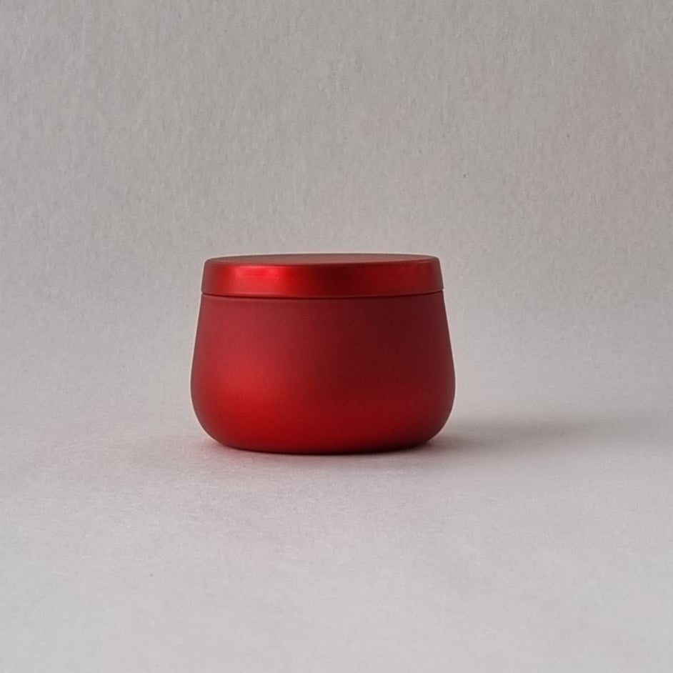 Border Candle Tin "8oz" - Red