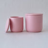 Ceramic Jar with Lid, Small - Pink