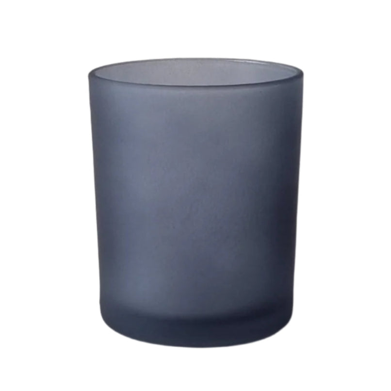 Classic Medium Oxford Candle Jar - Frosted Grey Exterior