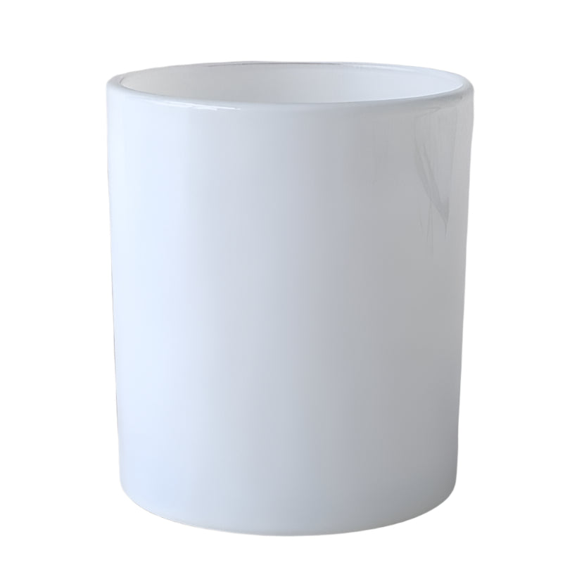 Classic Extra Large Oxford Candle Jar - Gloss White Exterior