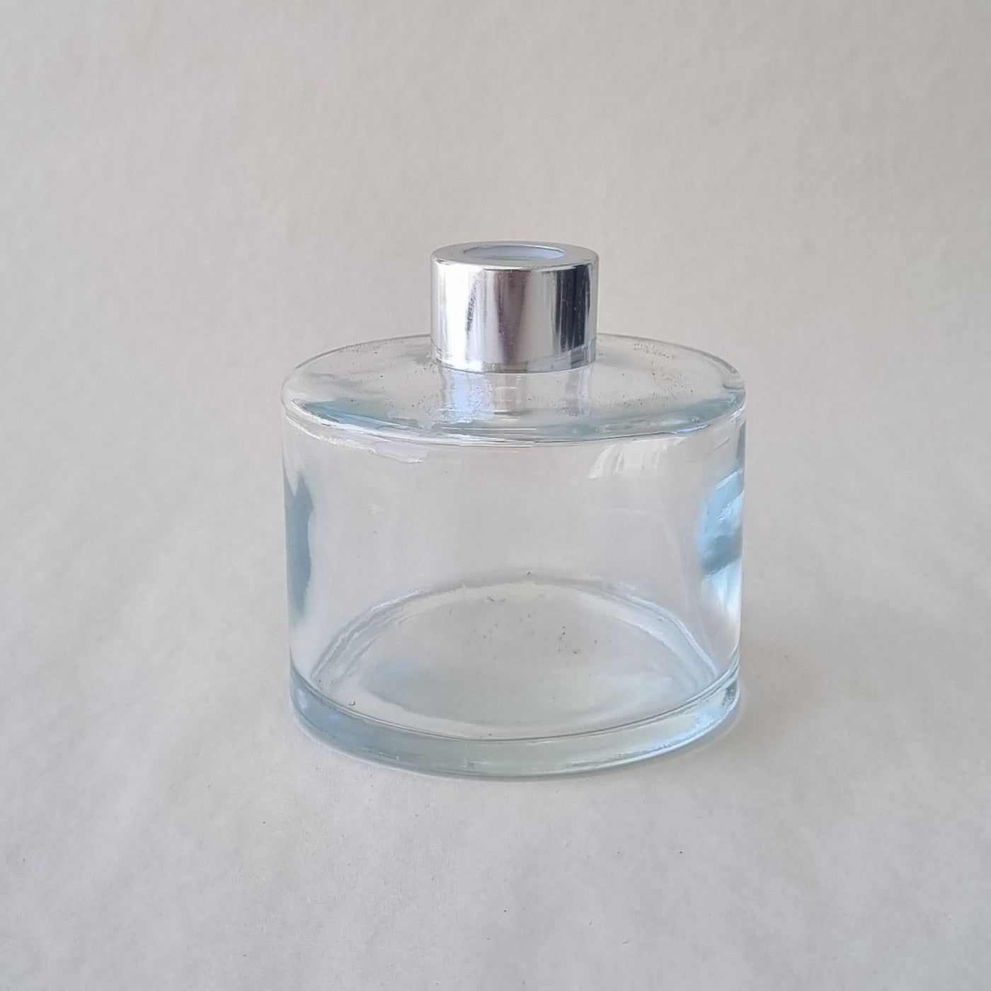 Diffuser Bottle - Round Clear 200ml - Silver Lid