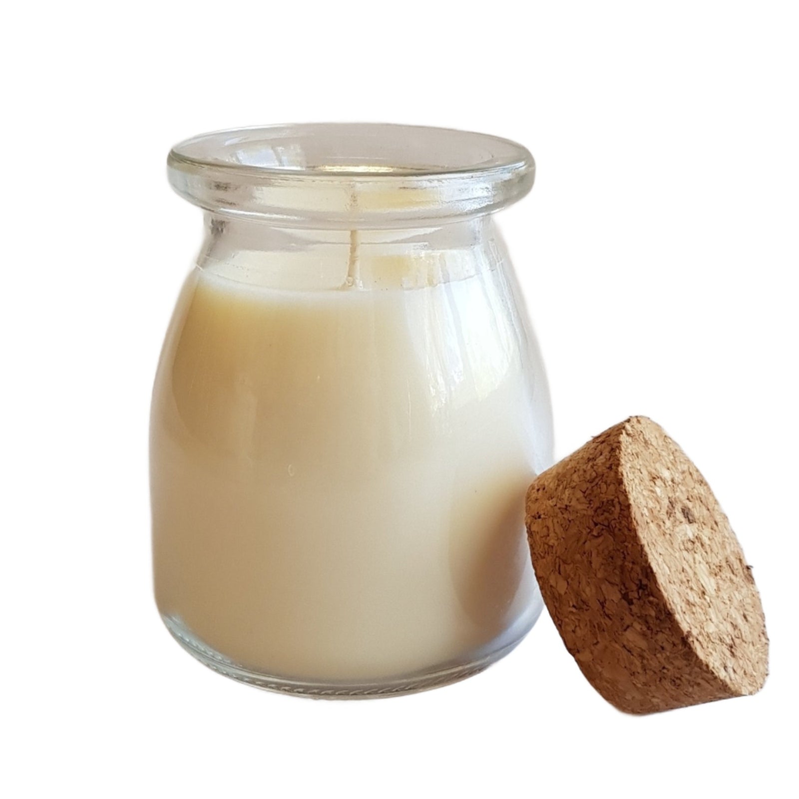 mid-size milk bottle style candle jar, 155g