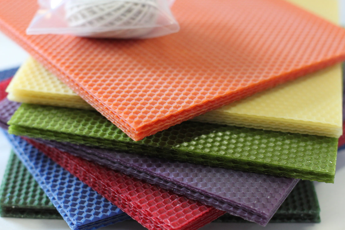 Beeswax Foundation Sheets - Purple Hue