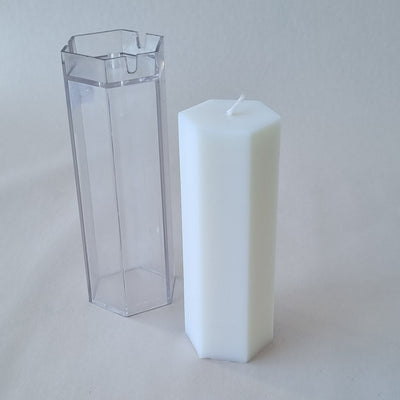 Hexagonal Column - Tall - Premium PVC Candle Mould