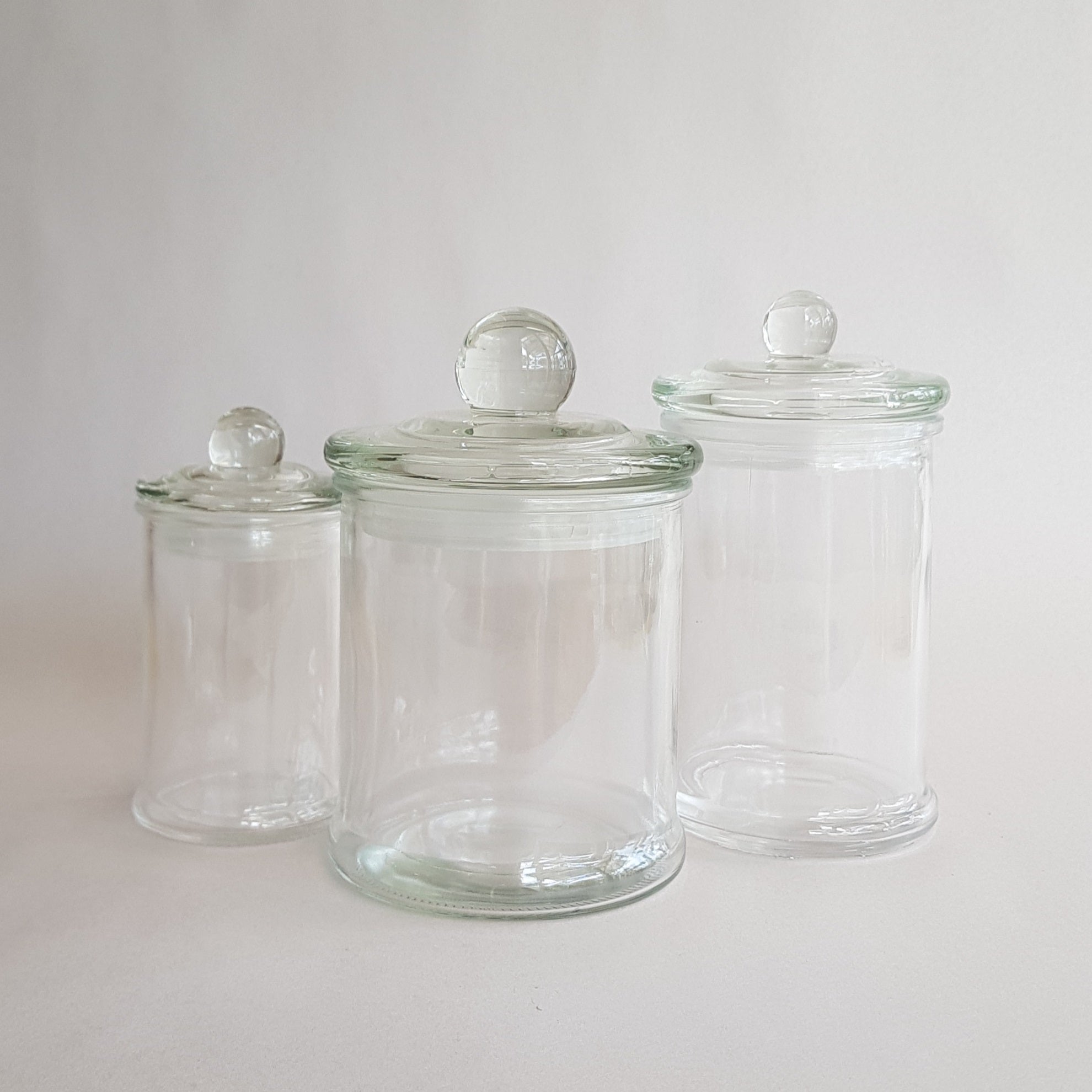 Antique Apothecary Candle Glass -  Clear 110gm