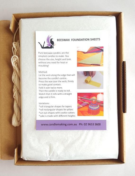 Beeswax Candle Making Kit - Red/Green/White
