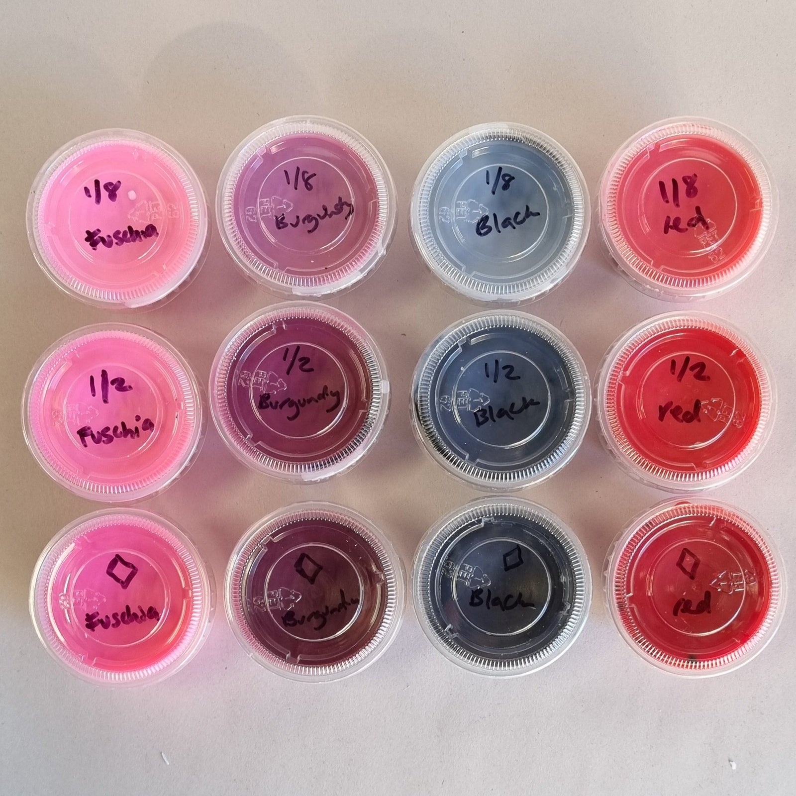Colour Chips for Candles