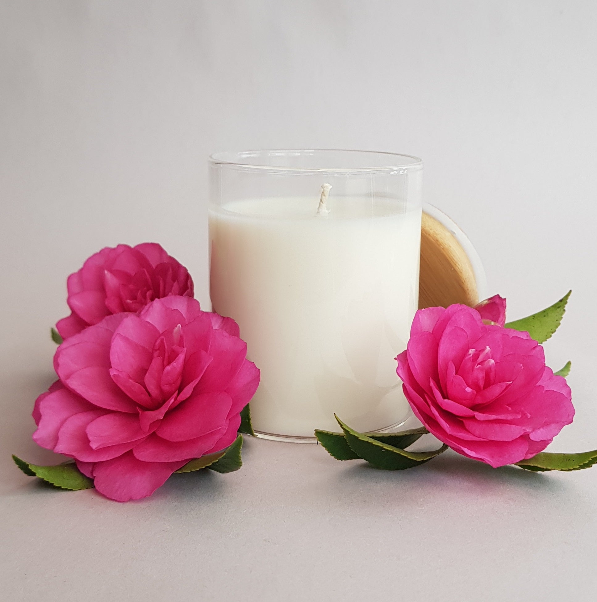 6 Country Bamboo Glass with lid - Soy Candle Making Kit with 100% Soy Wax