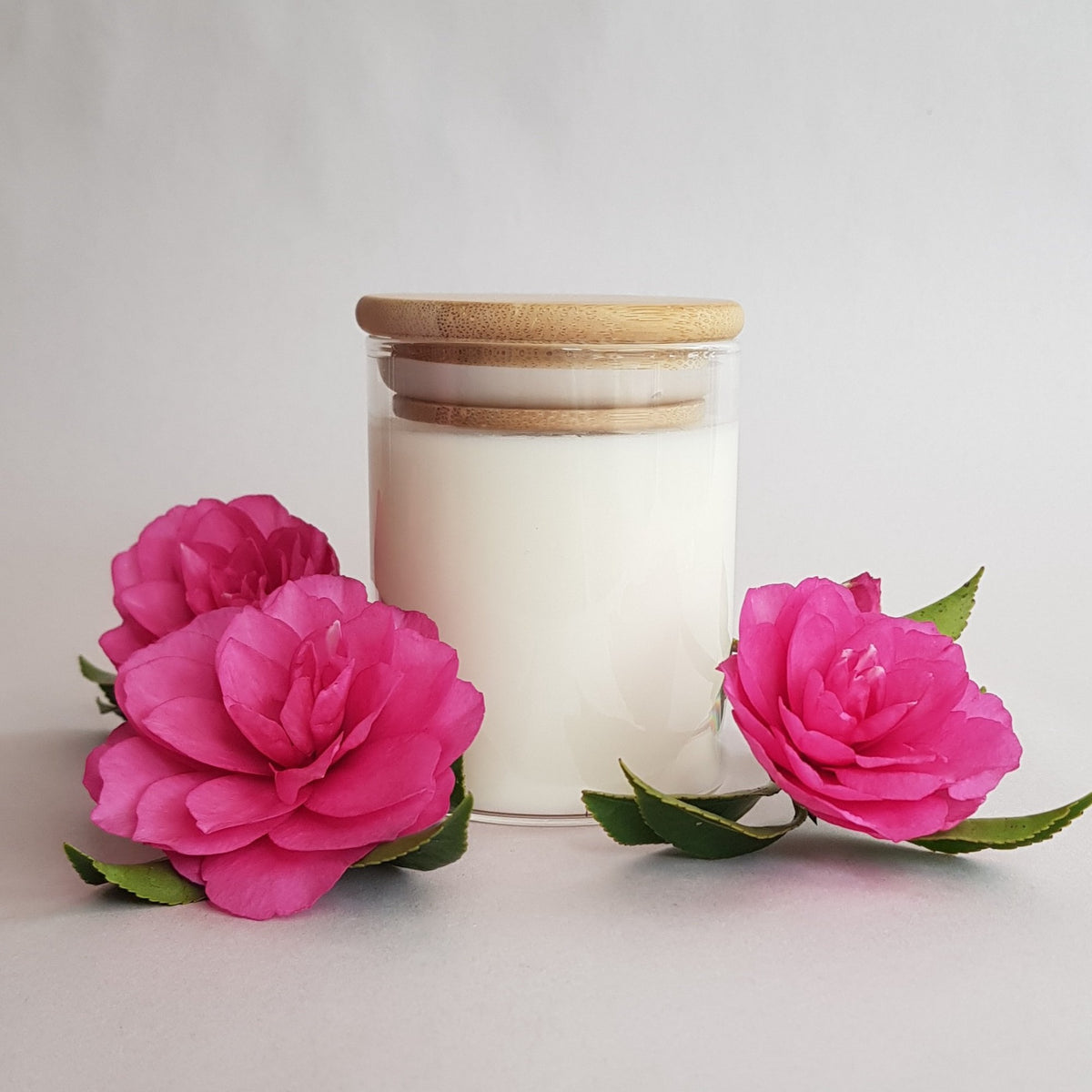 6 Country Bamboo Glass with lid - Soy Candle Making Kit with 100% Soy Wax