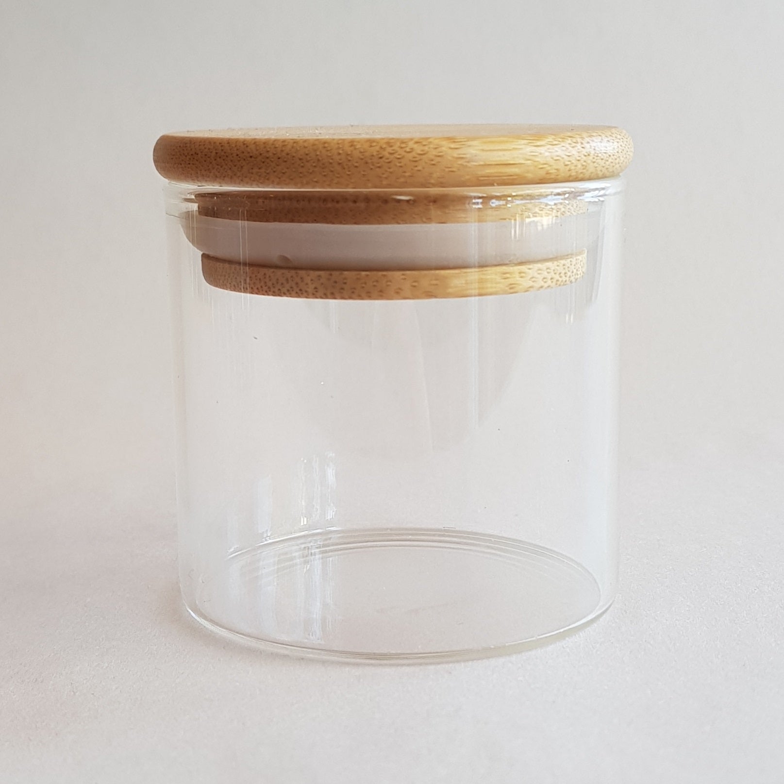 Country Glass with Bamboo Lid