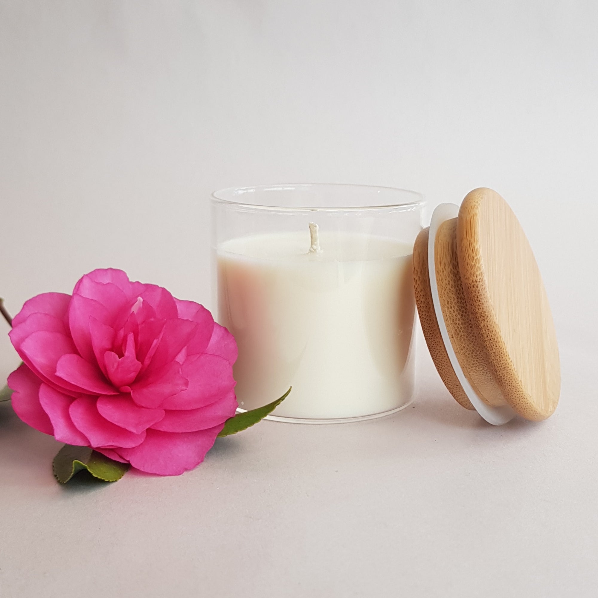 Country Glass with Bamboo Lid