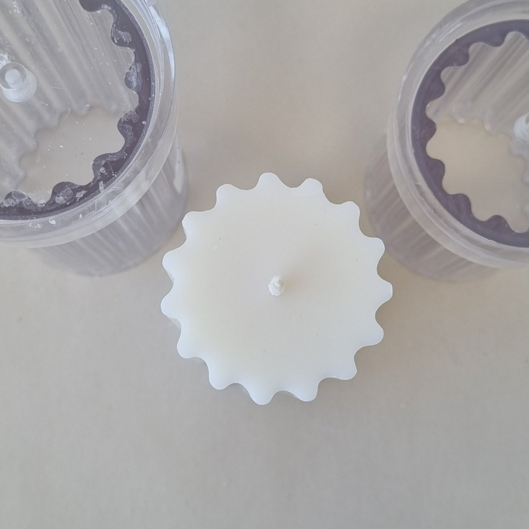 Wavey Fluted Column Tall PVC Candle Mould