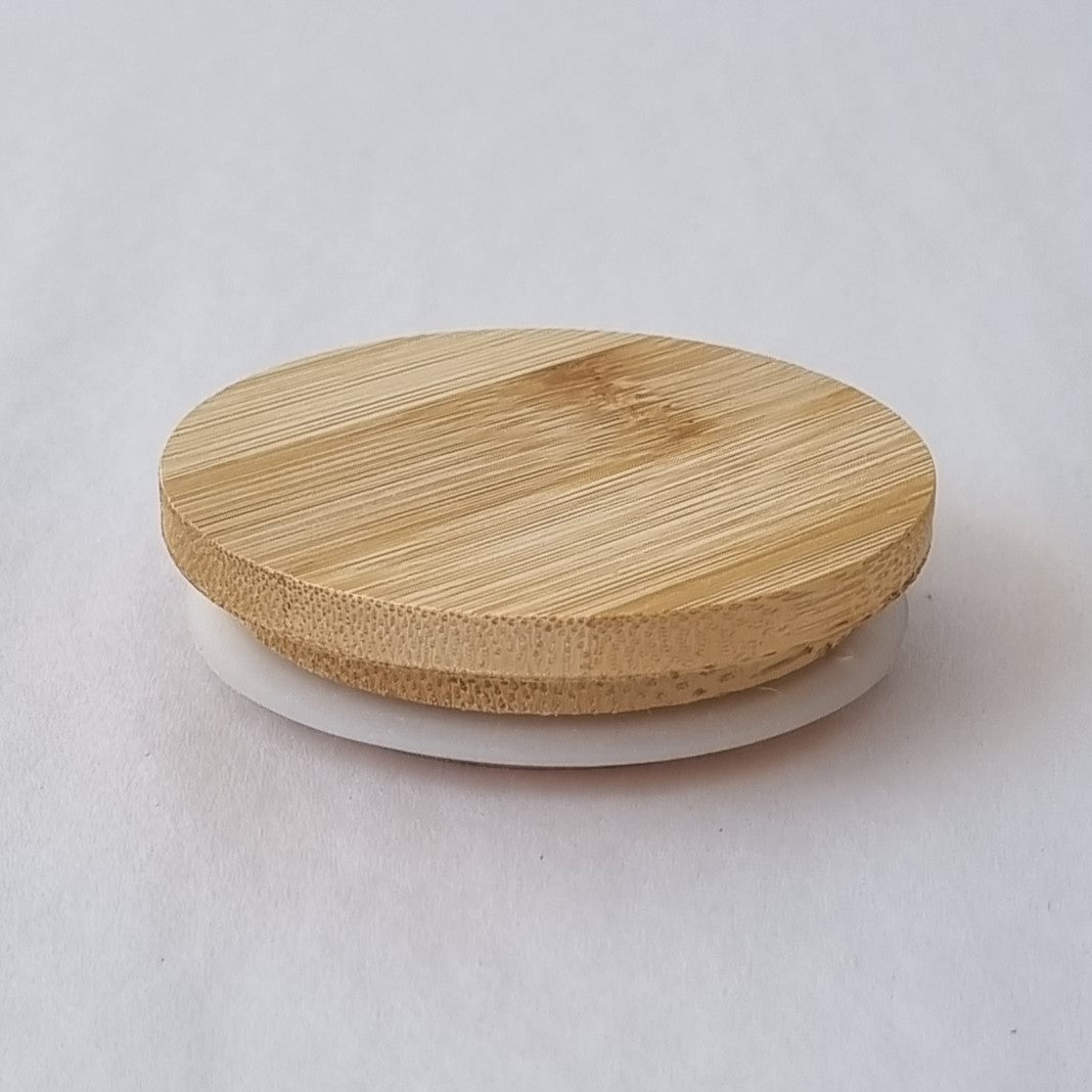 classic large candle lid in bamboo timber