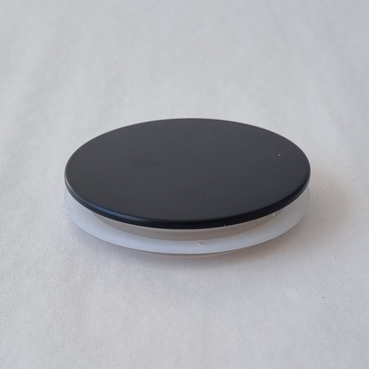 classic large candle lid in matte black
