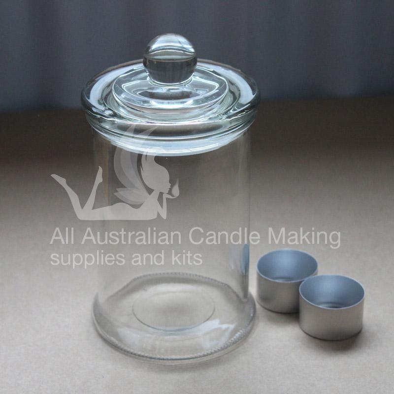 Antique Apothecary Candle Glass -  Clear 290gm