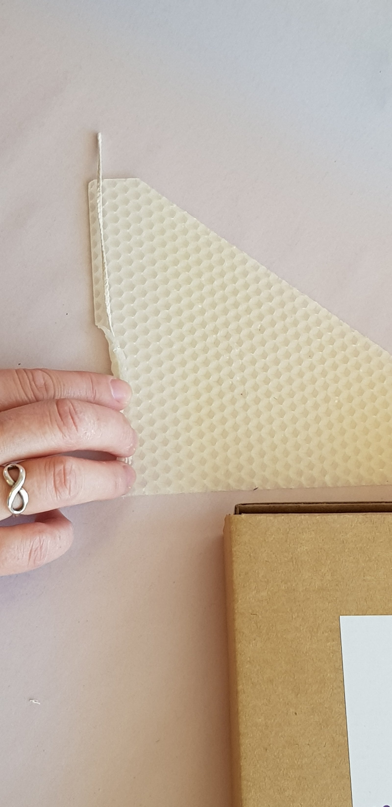 Beeswax Rolled Candle Kit - Natural 20 sheets