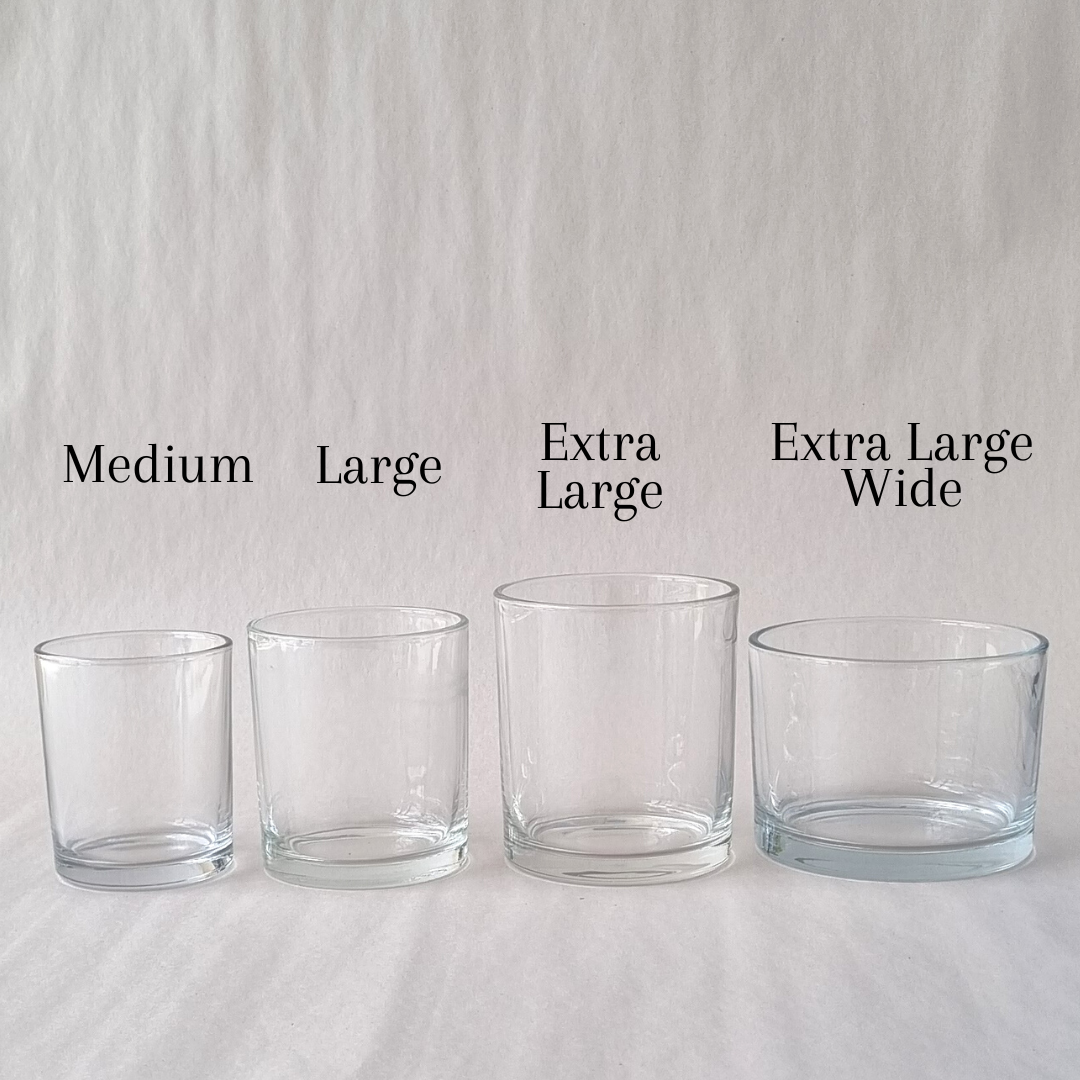 Extra Large Short Oxford Candle Jar - Clear