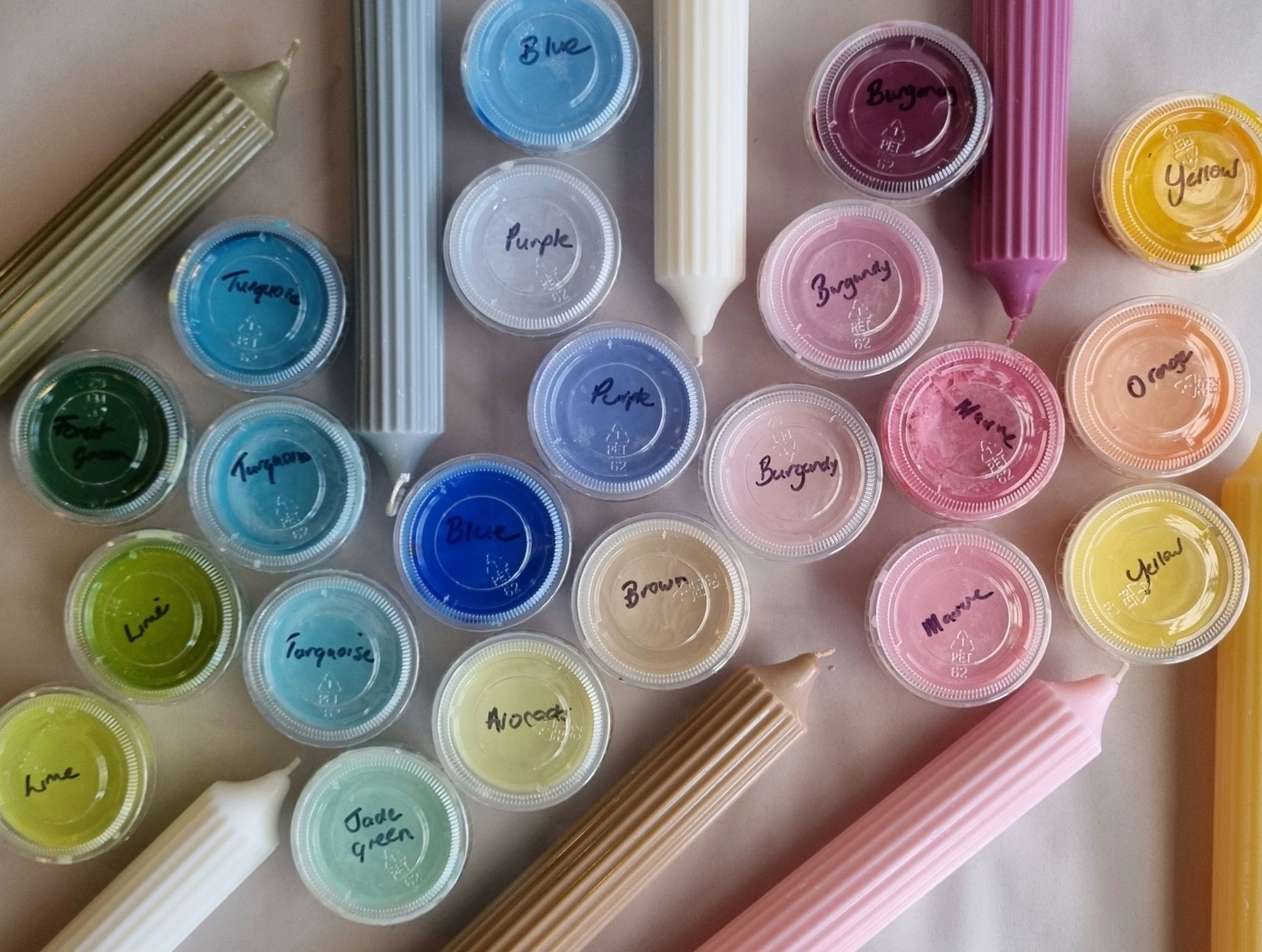 Block Colour for Candles