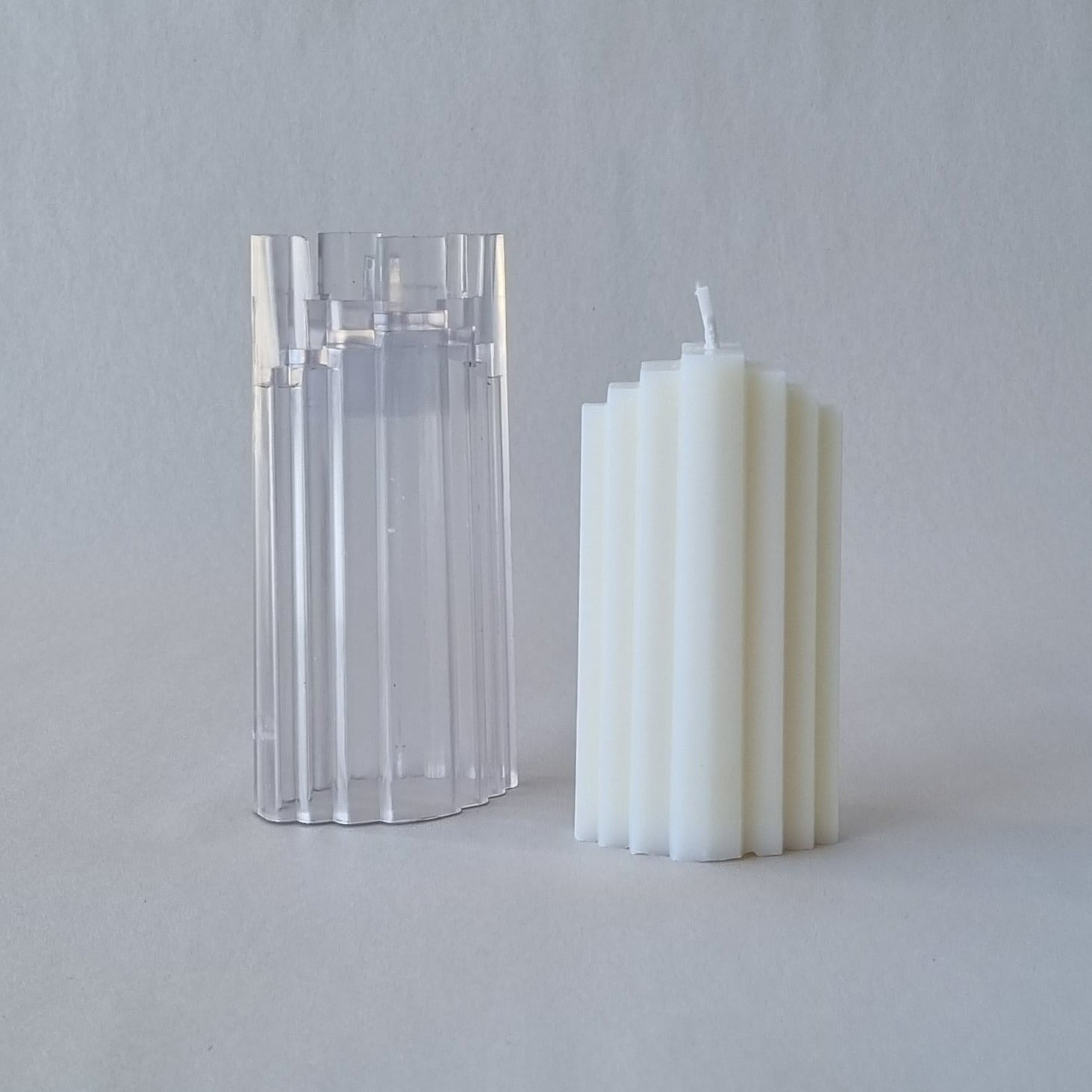 Deco tower candle mould in durable PVC