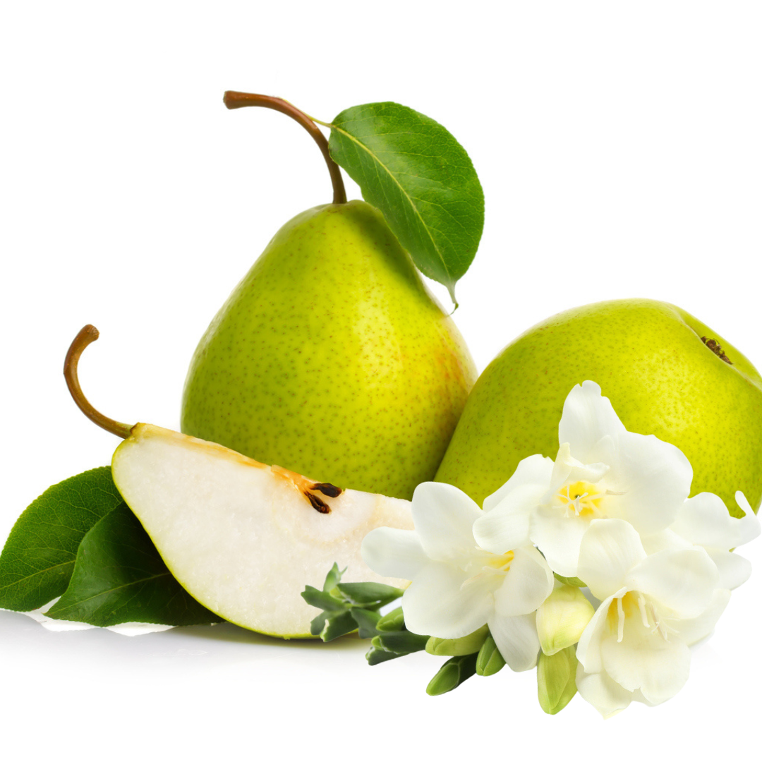 English pear and top freesia