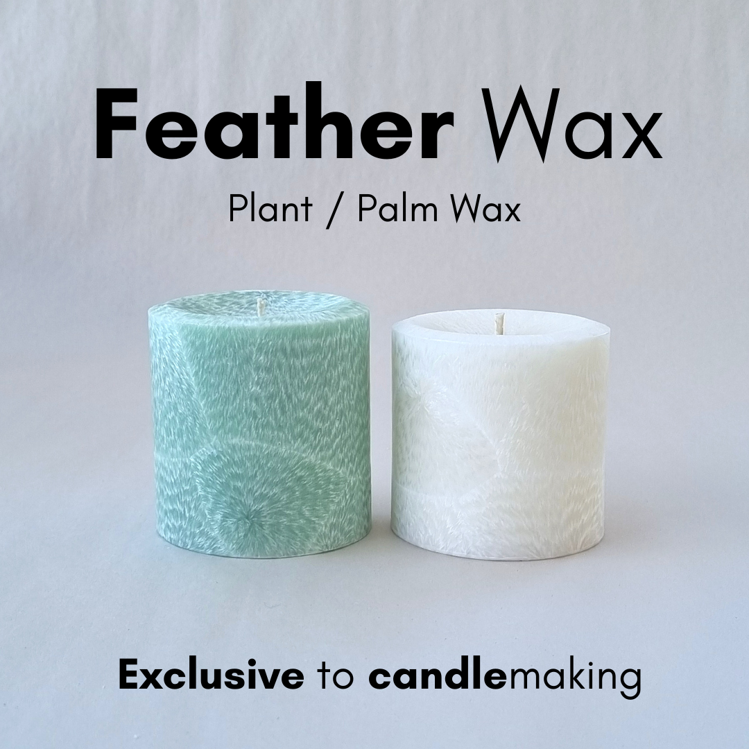 Feathering Palm Candle Wax and Wicks for DIY Candle Making, All-Natural &  RSPO C