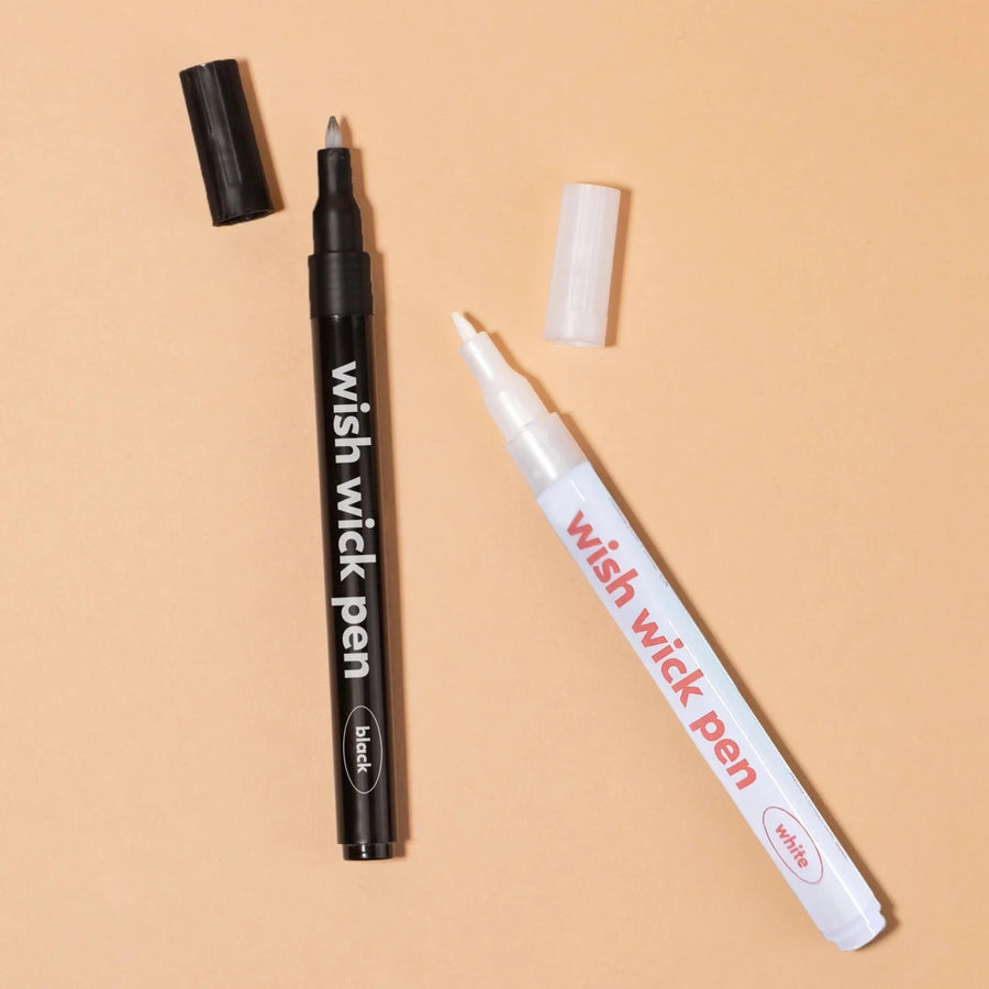 Marker Pen - Glass, Wood wicks